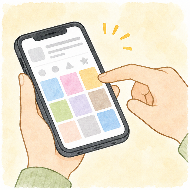 収益化を加速するアプリの設計図(画面例)のイメージ